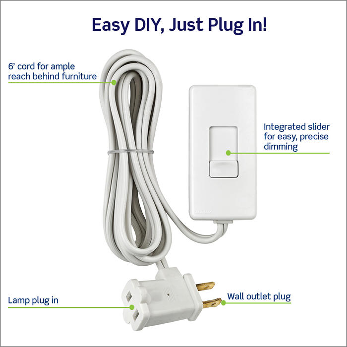 Leviton Tabletop Plug-In Lamp Dimmer